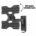 Swivel LCD Wall Mount for 13" to 37" Screens in Hi-Gloss Black