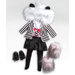 18" Doll - Panda Outfit / Shoes