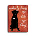 Nobody Loves Me Planked Wood Sign - 20" x 14"
