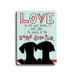 Love Is Not Planked Wood Sign - 20" x 14"