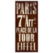 Paris Transit 7E - Arrt Wood Sign