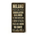 Milano Transit Wood Sign