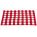 Platzdeckchen "Chess" in Rot transparent (6er Pack)