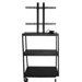 27 - 42" Flat Panel Cart, Adjustable 34 - 54" with 4 Outlets