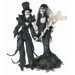 Skeleton Bride and Groom Figurine Set