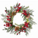 Berry and Pine LED Candle Ring