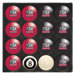NCAA Home Vs. Away Billiard Ball Set
