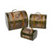 Treasure Map Wood Trunk - Treasure Box