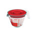 5.31" Four-Cup Measuring Cup with Plastic Cover