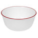 Livingware Red Floral 28 Oz Soup/Cereal Bowl