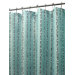 Bubbles On A String Shower Curtain in Aqua / Coffeebean
