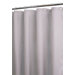 Satin Stripe Shower Curtain in Antique Silver