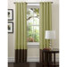 Prima Panel Pair in Green / Chocolate