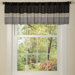 Villagio Valance in Black / Silver