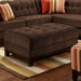 Capetown Chenille Cocktail Ottoman