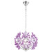 Pendelleuchte "Purple" in Chrom