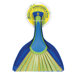 Animal House Peacock Dustpan/Brush