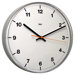 Lucite Wall Clock in Accuron White