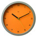 Designer Wall Clock in Tangerine