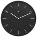 Modernist Steel Wall Clock Ten in Black