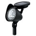Plastic Spotlight with Attached Solar Panel, 3 White LED per spot in  Black