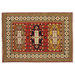 Caucasian Kazak Rust Medallion Rug