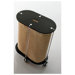 Oval Linen Cart with Jute Bag
