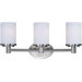Back to Basics Three Light Bath Vanity