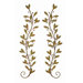Urban Trends Leaves and Beads Metal Wall D&eacute;cor  (Set of 2)