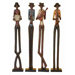Urban Trends Polystone Jazz Band Table Statue (Set of 4)