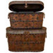 Toscana Wood Metal Trunk (Set of 2)