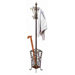 Toscana Metal Coat Rack with Basket Base