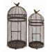 Rustic Metal Free Standing Bird Cages (Set of 2)