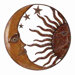 Rustic Antique Metal Sun Moon Wall D&eacute;cor