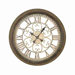 Metro Metal Wall Clock with Green Traces