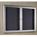 Classic Series Bulletin Board Cabinet with Designer Fabric