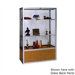 No. 335/B Freestanding Display Case with Oak Back Panel