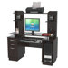 53.38" Computer Workcenter with Hutch