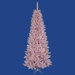 Flocked Pink Spruce 7.5' Artificial Christmas Tree with Clear Lights