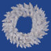 Crystal White Spruce 72" Wreath with Clear Lights