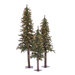 Natural Alpine Three Piece Artificial Christmas Tree with 450 Multicolored Lights