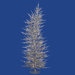 Colorful Laser 5' Silver Artificial Christmas Tree