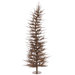 Colorful Laser 4' Mocha Artificial Christmas Tree