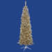 4.5' Artificial Pencil Christmas Tree in Champagne