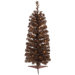 4.5' Artificial Pencil Christmas Tree with Clear Lights in Mocha