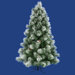 Flocked Scotch Pine 90" Artificial Christmas Tree