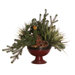 Floral Artificial Potted Cosmos Pine Branch in Green