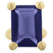 Gold-Tone Cubic Zirconia Cocktail Solitaire Ring