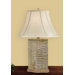 25" Woven Wicker Table Lamp