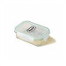 Go Green 14-oz.. Rectangular Glass Food Storage Container